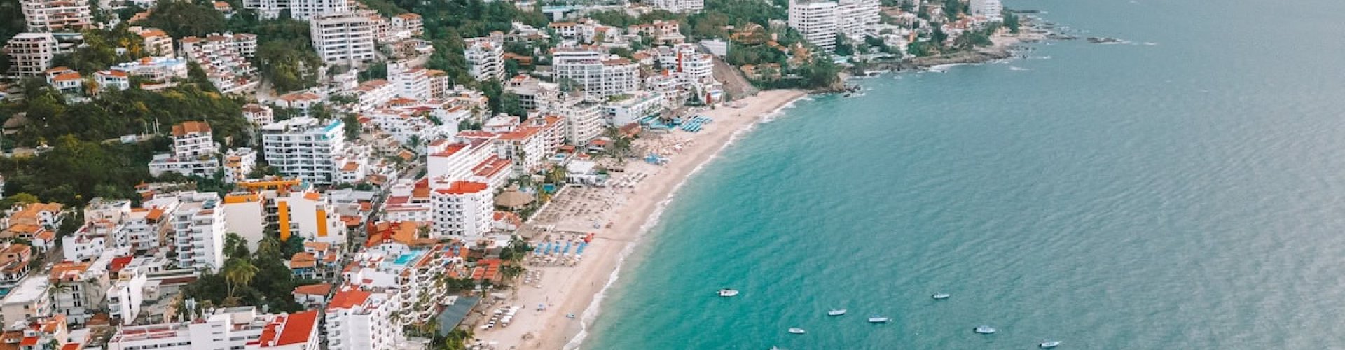 Sunset over Puerto Vallarta Historic Centre
