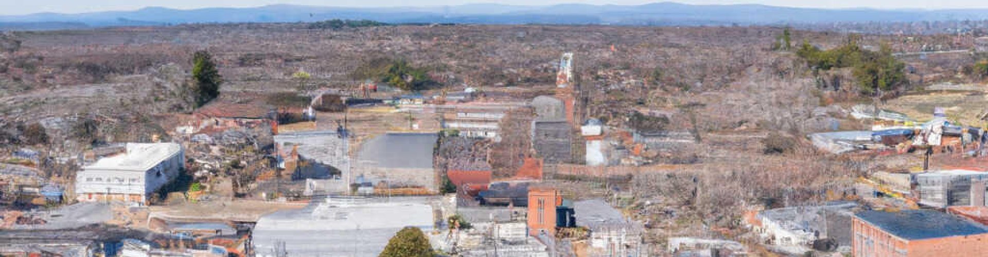 Sunset over Mount Gilead historic district