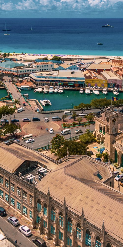 Historic street in Barbados, BB