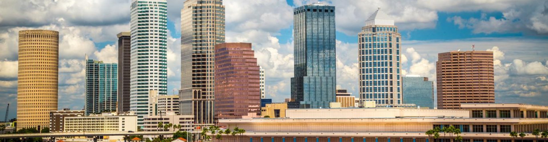 Sunset over Tampa’s skyline and waterfront