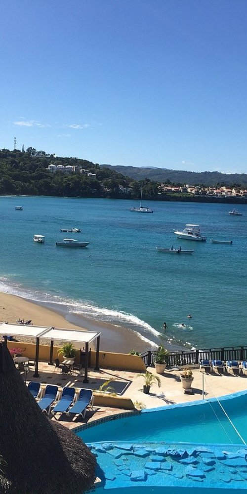 Visitor exploring Sosúa historic downtown