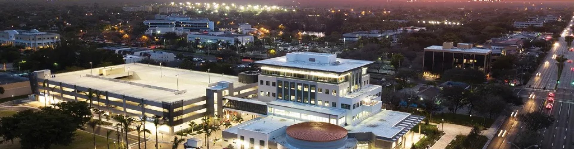 Beautiful landscape of Coral Springs, FL, US