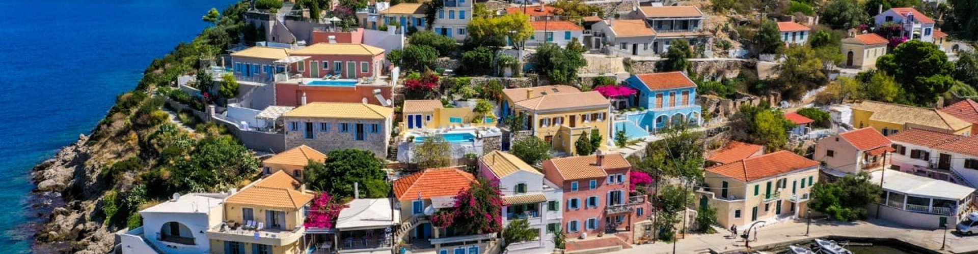 Sunset over Kefalonia’s historic skyline