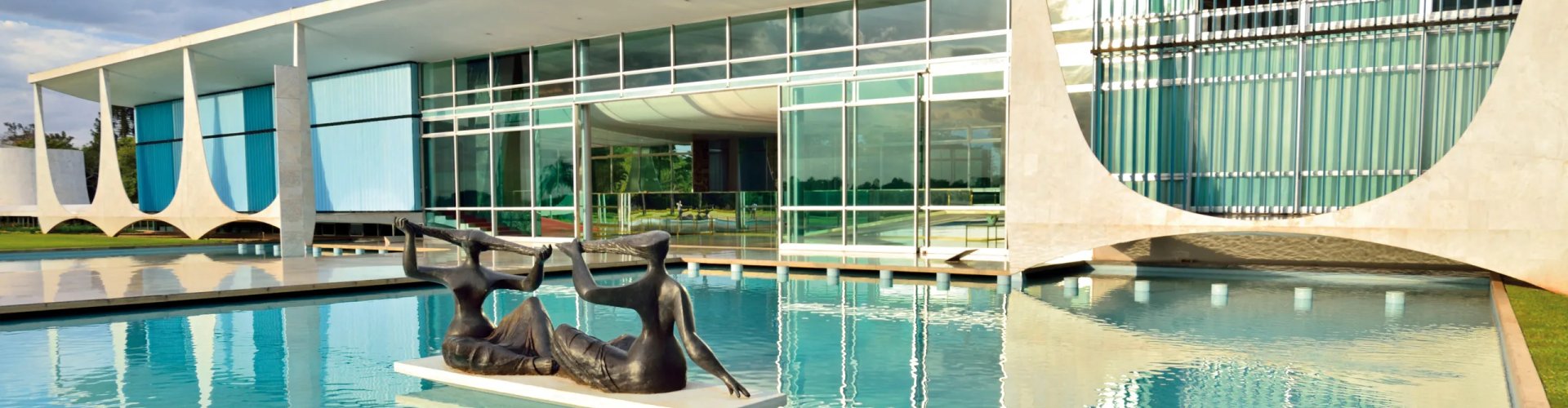 Sunset view of Brasilia skyline