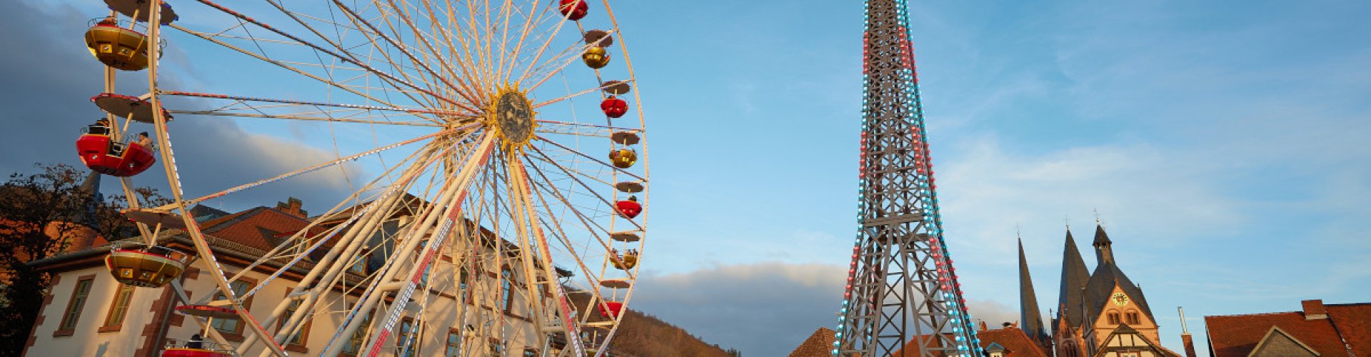 Panorama of Gelnhausen townscape